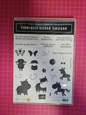 Stempelset "Tierisch süsse Grüsse"  Stampin' Up! Einhorn, Pferd, Nilpferd, Schaf