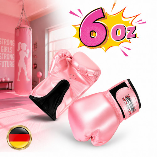 Boxhandschuhe leder 6oz - pu-leder,
