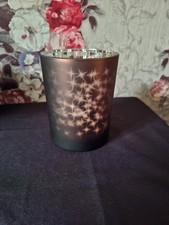 1 Windlicht braun silber Sterne Höhe 12,5cm DM 10 cm Glas neu Sompex Lifestyle