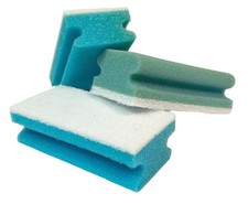 2. WAHL - 3 x BADSCHWAMM BLAU 150x75x45 mm Küchenschwamm Putzschwamm Schwämme