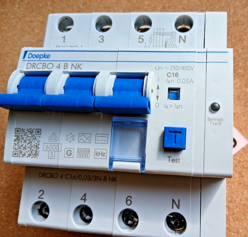 Schutzschalter typ neu - typ, b,