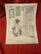 alte Künstler Zeichnung