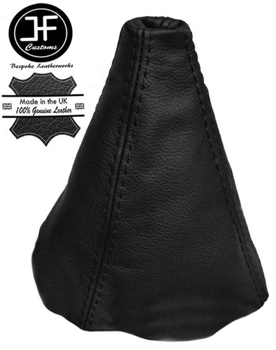 Schwarz leder schaltmanschette - schwarz,