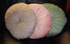 watteweiche SAMTKISSEN Zimmer DEKO SofaKissen KuschelKissen 38 cm RUND