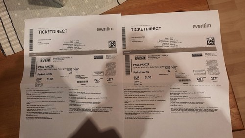 Paul panzer tickets stk - paul, stk.
