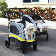 Hundewagen Hundebuggy Hunde Pet Stroller Buggy 4 Räder Hundetrolley klappbar DE