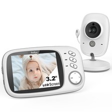 3.2 Zoll Babyphone mit Kamera Baby Monitor Video-Babyphone Wireless Nachtsicht