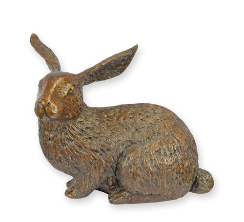 Bronzeskulptur kaninchen hase - bronzeskulptur,
