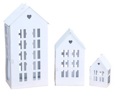 3 Laternenhäuser Windlicht