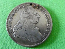 Bayern Kurfürstentaler Madonnentaler Carl Theodor 1781, gelocht