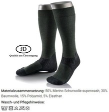 JD Funktionssocken für Jäger Outdoor Jagdsocken Vollplüsch Funktionsjagdsocke