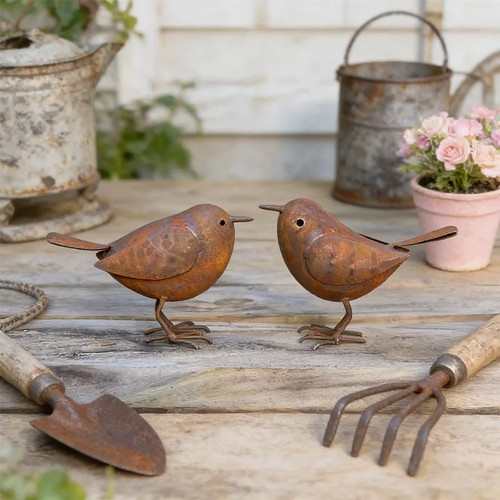 Garten vogel skulptur metall - garten,