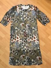 Esprit Sommer Herbst Maxi Hemd Blusen Kleid Blumen Asia Knöpfe Gr. 38