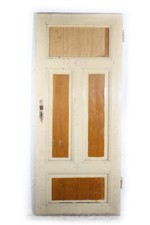 alte Holztür Tür Holz Kassettentür Oberlicht Glas rechts 208 x 89 x 3,8cm