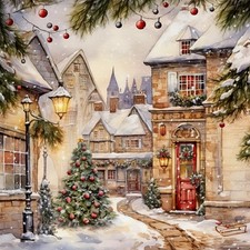 Servietten villaggio natale - servietten,