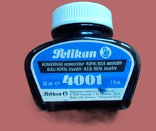 altes PELIKAN TINTENFASS 4001 KÖNIGSBLAU ca. 1978 Anbruch OVP Sammler Rarität