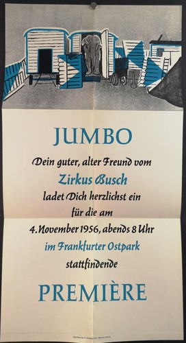 Original plakat zirkus - original-plakat, (1956)