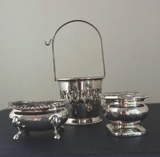 Salieren England antik Silberauflage kleine Schalen  zur Dekoration Restauration