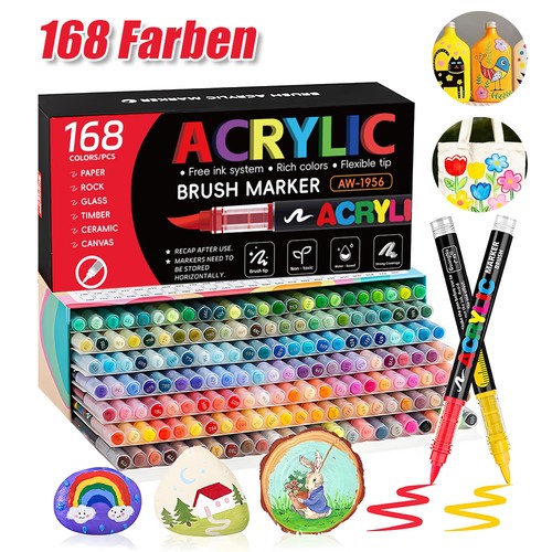 168 farben acrylstifte marker - farben,