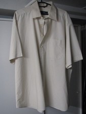 Herren Hemd Lorenzo Calvino Gr 43 beige Brustweite ca 65cm Länge ca 80cm