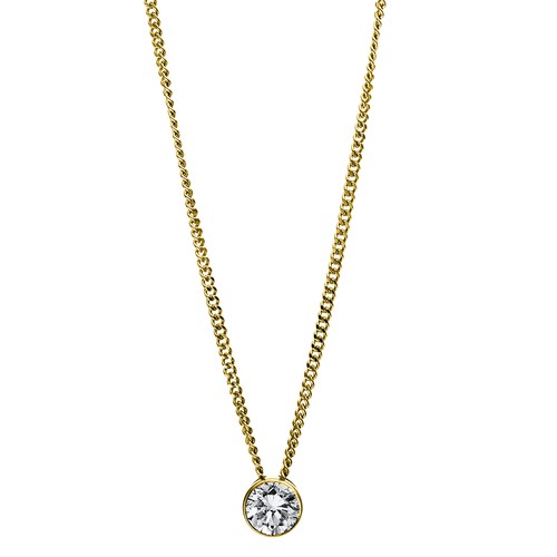 Kette gold brillant anhänger - gold,