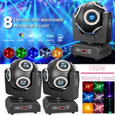 2Stück 150W 8 LED Beam Moving