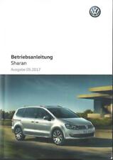 VW SHARAN 2 Betriebsanleitung  2017 Bedienungsanleitung Handbuch Bordbuch BA