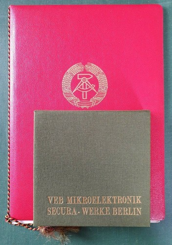 Ddr ehren plakette - plakette, urkunde