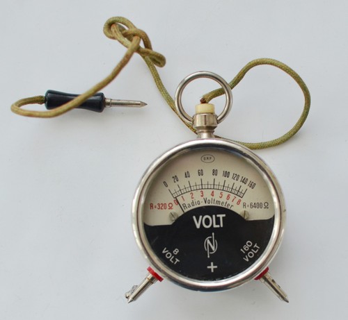 Antik radio voltmeter - radio, drp