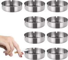 Edelstahl aschenbecher set - edelstahl,