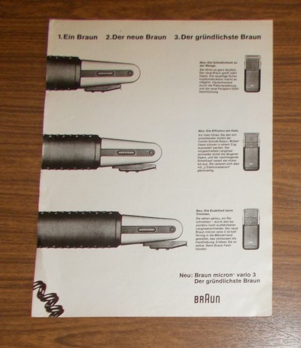Seltene werbung braun micron - werbung,