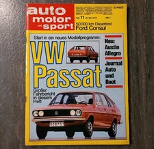 ams 11/1973 VW Passat B1/Opel Commodore GS Coupe/Ford Consul 2000/Austin Alegro