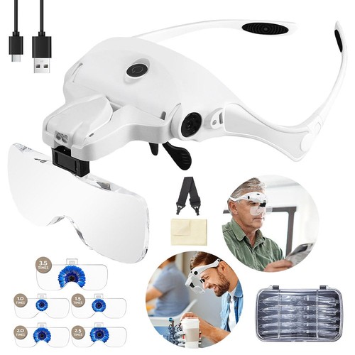 Lupenbrille mit led licht - mit,