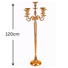 Kerzenständer 5-Arm 120cm Metal Roségold Deko Hochzeit Tischdeko Kerzenleuchter