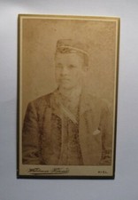 Corps Holsatia Kiel - SS 1888 - Edgar Illies - CDV / Couleurbild Studentika