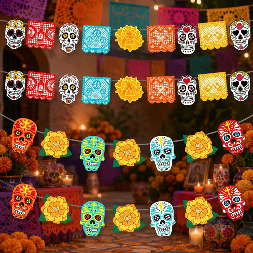 Dia los muertos girlanden - dia,