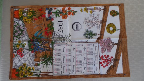 Alter stoffkalender 1987 - alter,