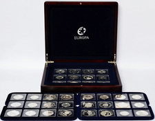 Sammlung 36 Silbermünzen 800