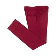 RUBINACCI NAPOLI Rot Hose Baumwolle Kord 36 US / 52 Eu