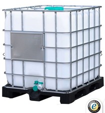 IBC Container 1000L Behälter Regenwassertank auf Palette, gereinigt  