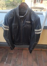 Motorrad lederjacke schwarz - schwarz, in