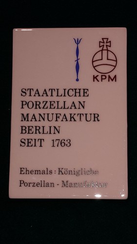 Kpm werbe tafel staatliche - werbe,