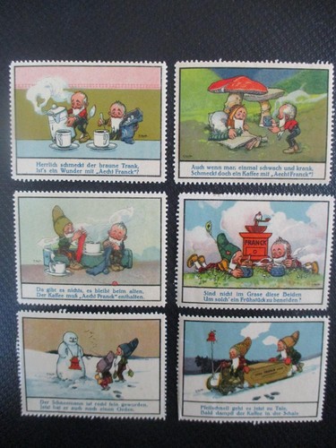 Reklamemarke 6 x - reklamemarke,