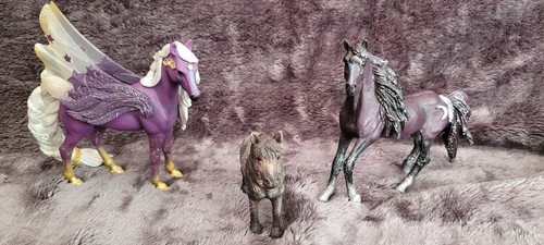 Schleich drei stück pferde - stück,