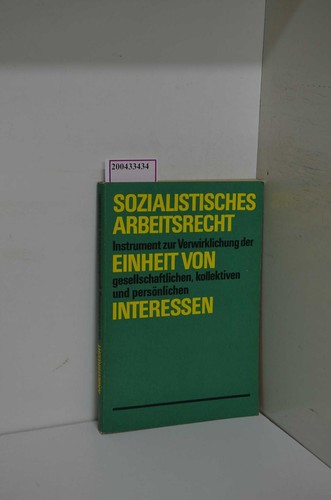 Sozialistisches arbeitsrecht - sozialistisches,