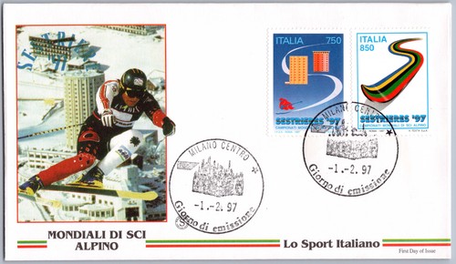 Italien fdc 1997 alpine ski - fdc,