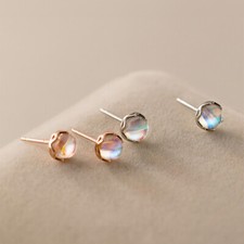 Ohrstecker Mondstein Imitat