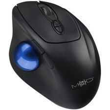 Mod-it Kabellose Trackball-Maus mit Bluetooth, 7 Tasten, Scrollrad, 1.600 dpi