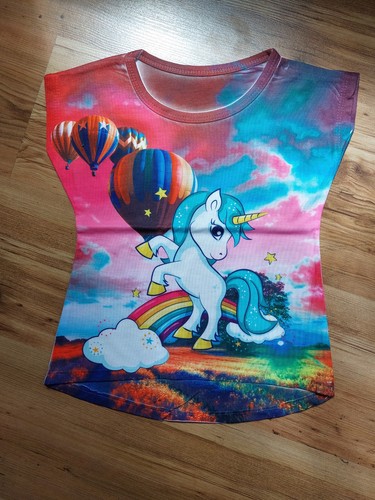 Tshirt bluse motiv einhorn - tshirt,