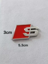1 Logo für S Line En Metal Chrome Sline 5.3cm*3cm
